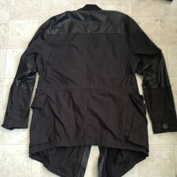 Vintage Yigal Azrouel Gender-Neutral Cotton Leather Utility Jacket - Picture 7 of 10